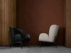 Embrace Fåtölj Med Fotpall L, Elmosoft Black