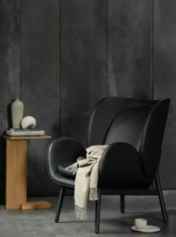 Embrace Fåtölj Med Fotpall S, Elmosoft Black