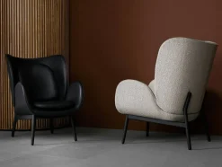 Embrace Fåtölj Med Fotpall S, Elmosoft Black