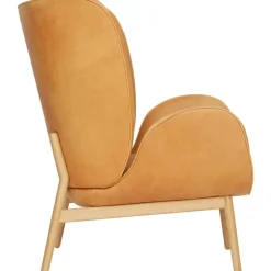 Enclose Fåtölj, Ben Mattlackad Ek / Skinn Vintage Cognac