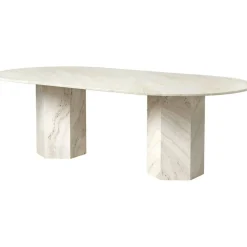 Epic Matbord Elliptisk 120x240 cm, Neutral White