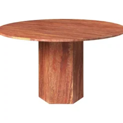 Epic Matbord Rund Ø130 cm, Red Travertine