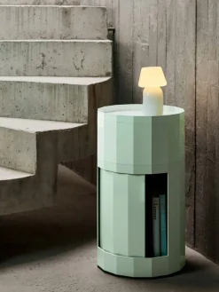 Facet Skåp Hög, Soft Mint