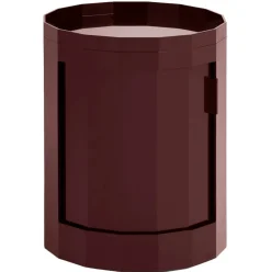 Facet Skåp Låg, Vinröd