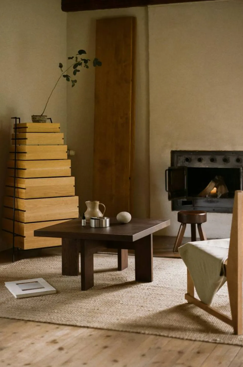 Farmhouse Soffbord 52x105 cm, Mörk Ek
