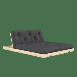 Flip Soffa Med Madrass 140x200 Mörkgrå/Raw