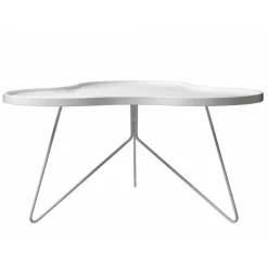 Flower Mono Soffbord 90 cm, Svartlaserad/Svart