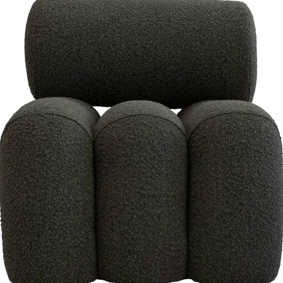 Foku Loungefåtölj Bouclé, Deep Taupe