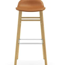 Form Barstol 75 cm, Konjak / Ek
