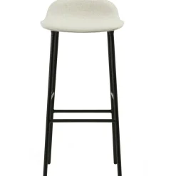 Form Barstol 75 cm, Vit / Ek