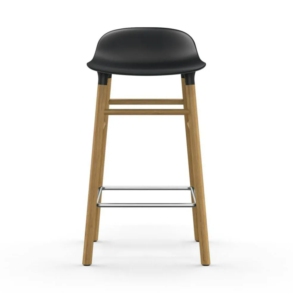 Form Barstol Ekben, 75cm, Svart