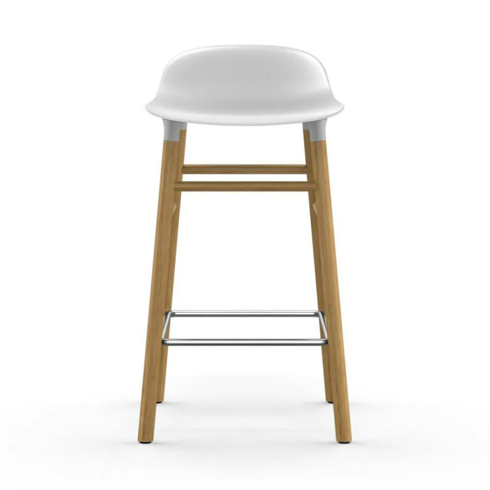 Form Barstol Ekben, 65cm, Vit