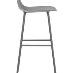 Form Barstol Stålben, 65cm, Grå