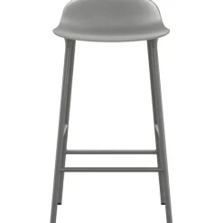 Form Barstol Stålben, 75cm, Grå