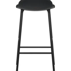 Form Barstol Stålben, 75cm, Svart