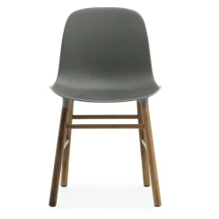 Form Chair Valnötsben, Grå