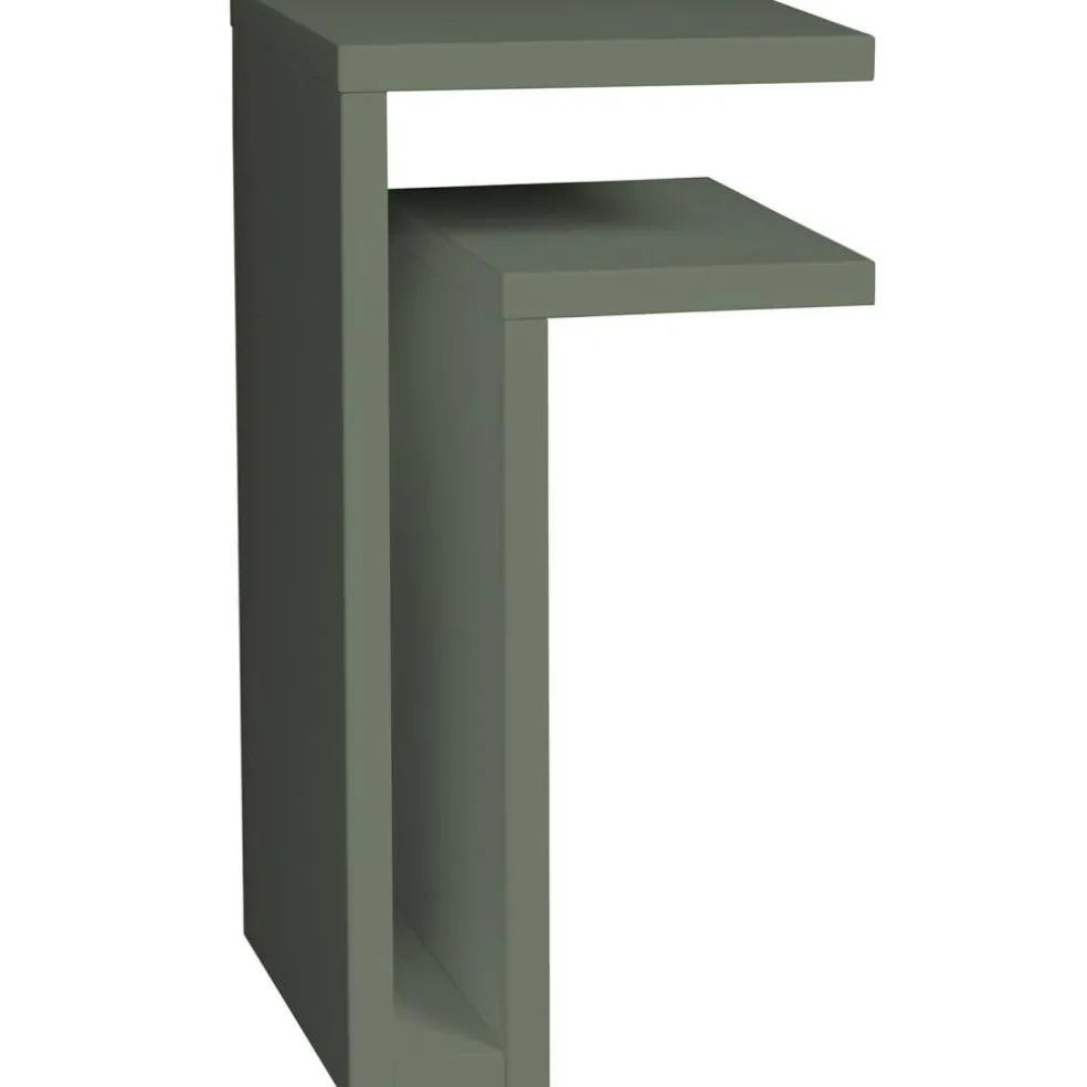 F-Shelf Vägghylla Höger, Gröngrå