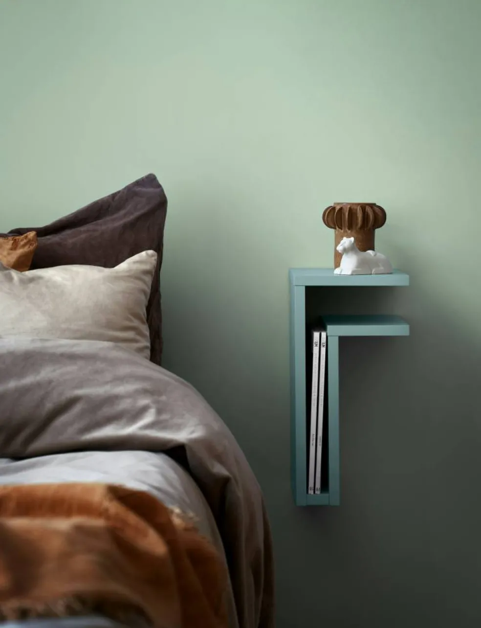 F-Shelf Vägghylla Höger, Pigeon Blue