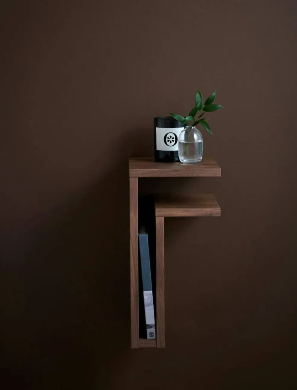 F-Shelf Vägghylla Höger, Valnöt