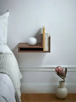 F-Shelf Vägghylla Vänster, Valnöt