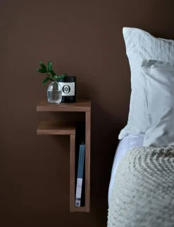 F-Shelf Vägghylla Vänster, Valnöt