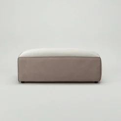Grand Fotpall Sammet, Dusk Beige