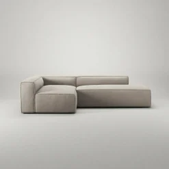 Grand Loungesoffa 3-Sits öppet avslut Höger Minetyg, Sandshell Beige