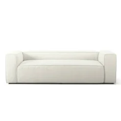 Grand 2-Sitssoffa Bouclétyg, Steam White