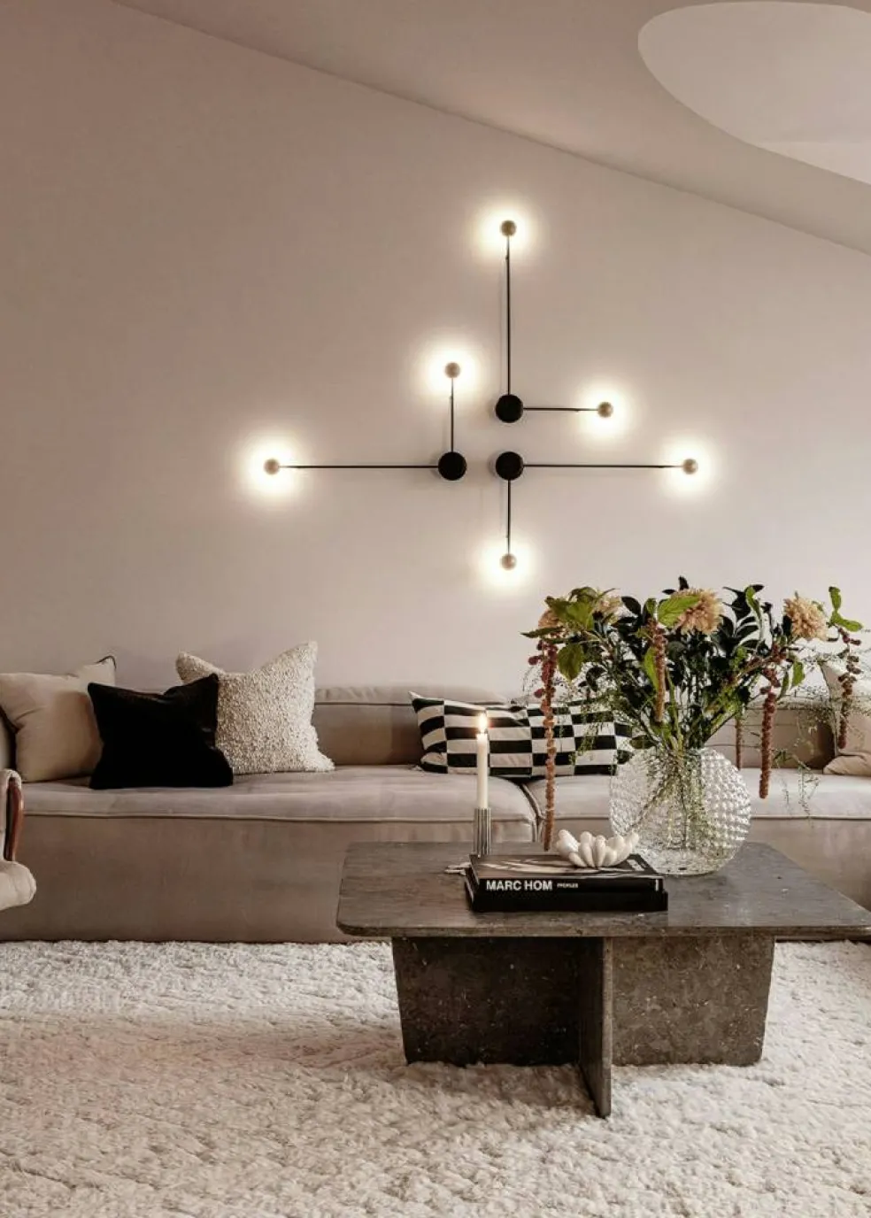 Grand 3-Sitssoffa Divan Vänster Minetyg, Sandshell Beige