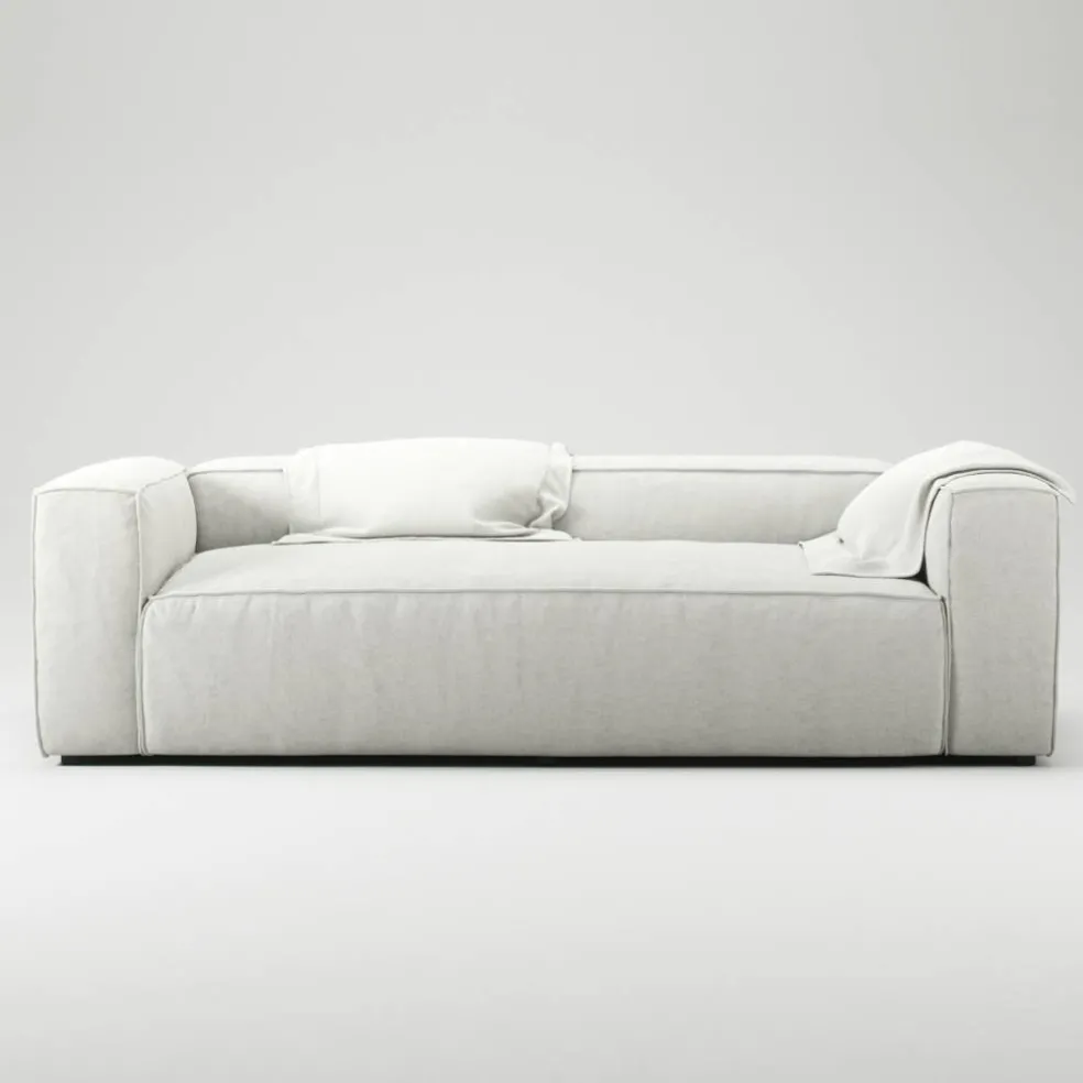 Grand 2-Sitssoffa Minetyg, Moon White
