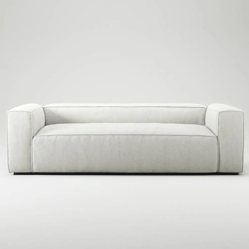 Grand 2-Sitssoffa Minetyg, Moon White