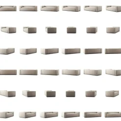 Grand 2-Sitssoffa Minetyg, Sandshell Beige