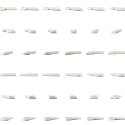 Grand 5-Sitssoffa öppet avslut Höger Bouclétyg, Steam White