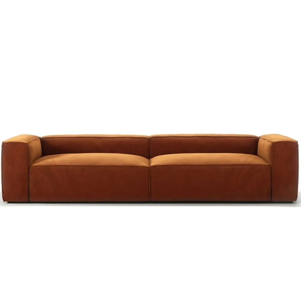 Grand 4-Sitssoffa Sammet, Copper Glow