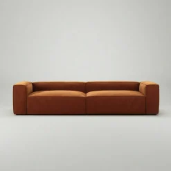 Grand 4-Sitssoffa Sammet, Copper Glow