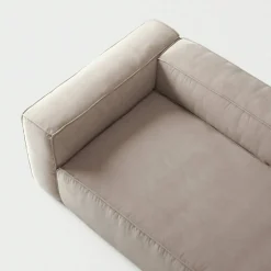 Grand 2-Sitssoffa Sammet, Dusk Beige