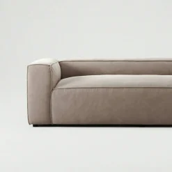 Grand 2-Sitssoffa Sammet, Dusk Beige