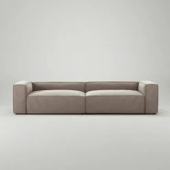 Grand 4-Sitssoffa Sammet, Dusk Beige
