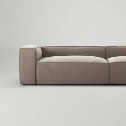 Grand 4-Sitssoffa Sammet, Dusk Beige