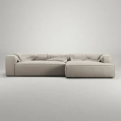 Grand 4-Sitssoffa schäslong Höger Minetyg, Sandshell Beige
