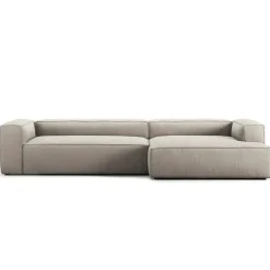 Grand 4-Sitssoffa schäslong Höger Minetyg, Sandshell Beige
