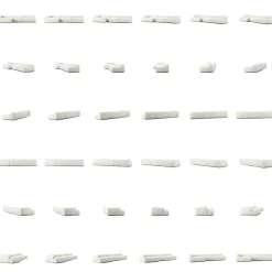 Grand 5-Sitssoffa schäslong Vänster Bouclétyg, Steam White