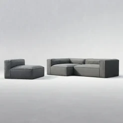Grand Utomhus Modulsoffa, Charcoal Chiné