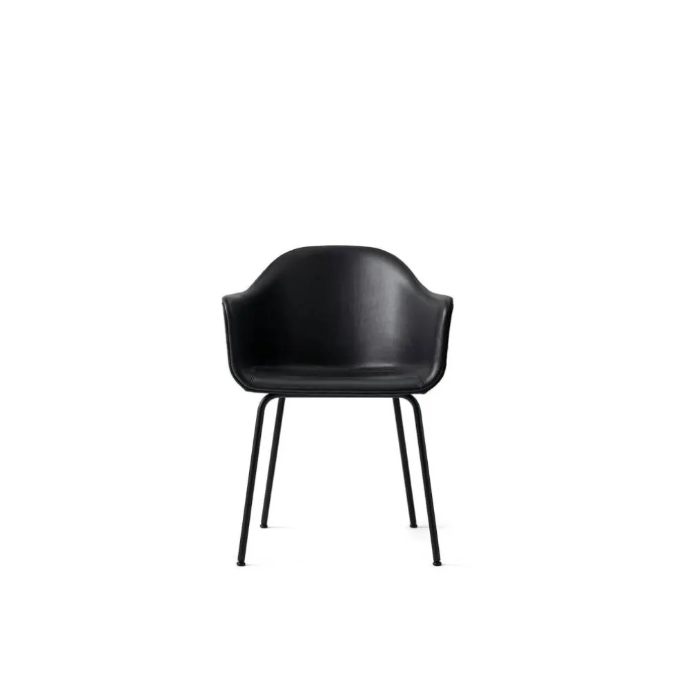 Harbour Chair Med Klädsel, Läder Dakar 08/Svart