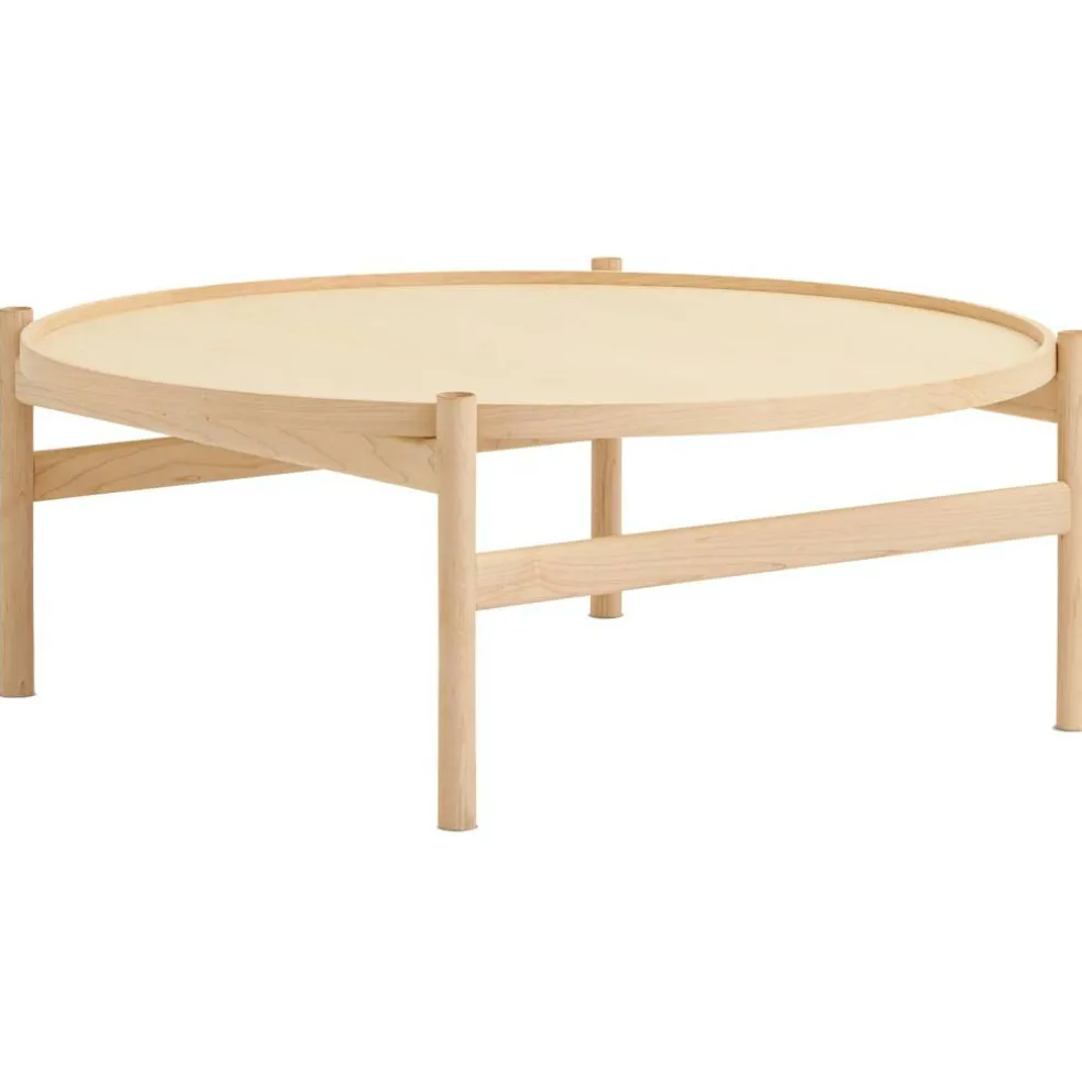 HB Soffbord Ø100 cm, Vitoljat Lönnträ