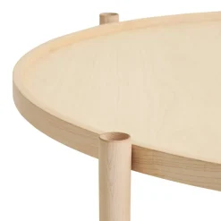 HB Soffbord Ø100 cm, Vitoljat Lönnträ