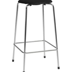 High Dot™ Barstol Med 4 Ben 65 cm, Krom / Svart Ask