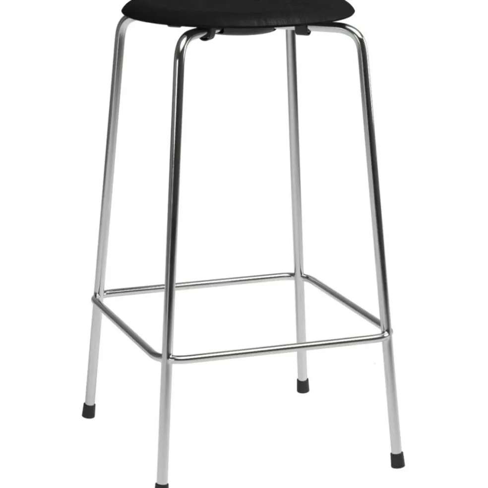 High Dot™ Barstol Med 4 Ben 65 cm, Krom / Svart Ask
