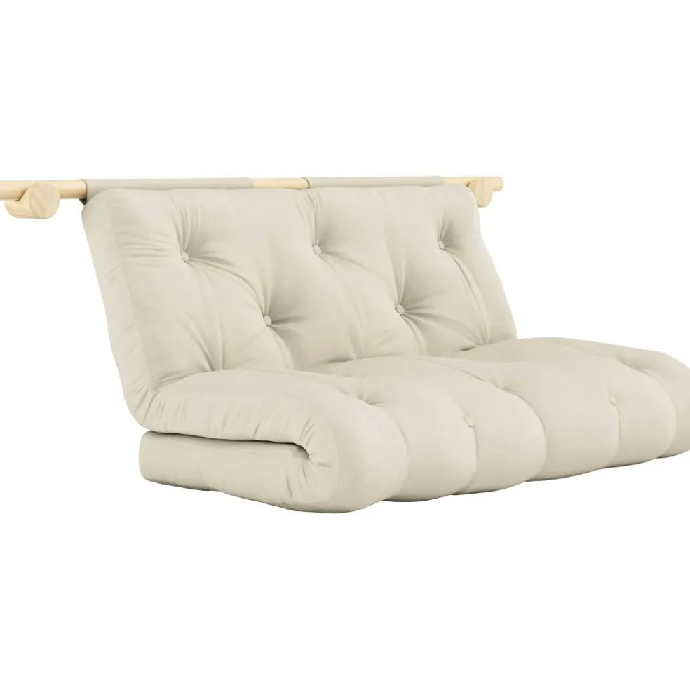 Hooked Madrass Med Beslag 135x200 cm, Raw / Beige