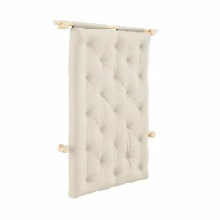 Hooked Madrass Med Beslag 135x200 cm, Raw / Beige
